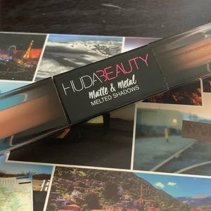 New! HUDA beauty dual matte & metallic eyeshadow!
